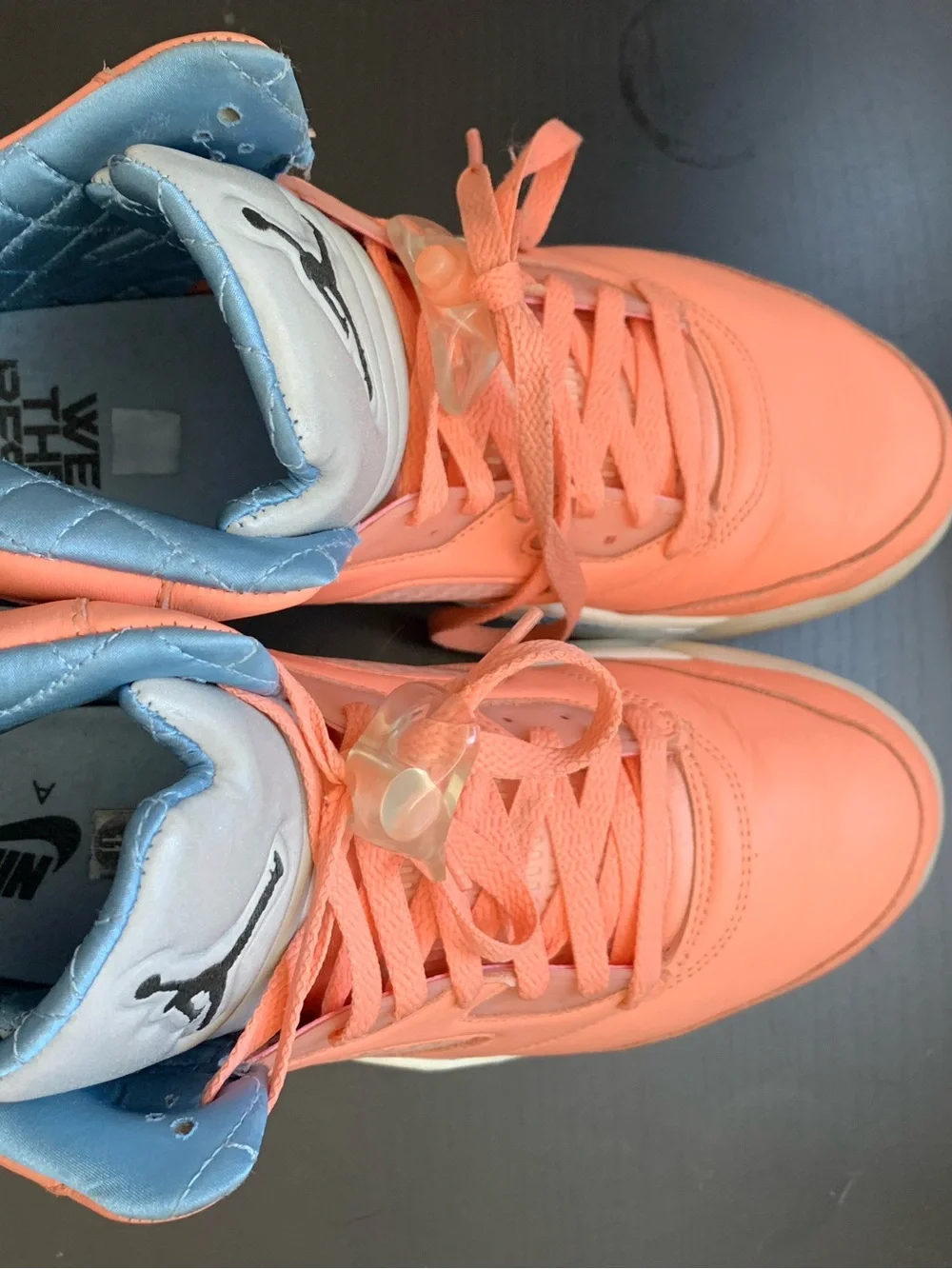 Jordan Men’s Athletic Shoe Box — Pastel Pink & Mint Graphics